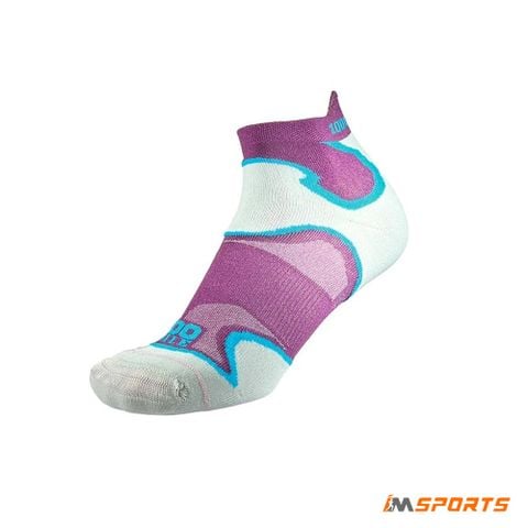 Tất Chạy Bộ 2 lớp 1000 Mile Fusion Double Layer Socklet - Purple/Kingfisher