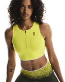  Áo Chạy Bộ Nữ On Running Women's Race Crop - Lime 
