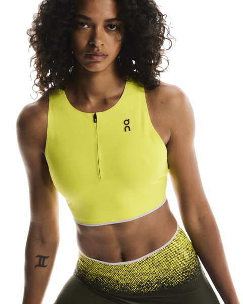 Áo Chạy Bộ Nữ On Running Women's Race Crop - Lime