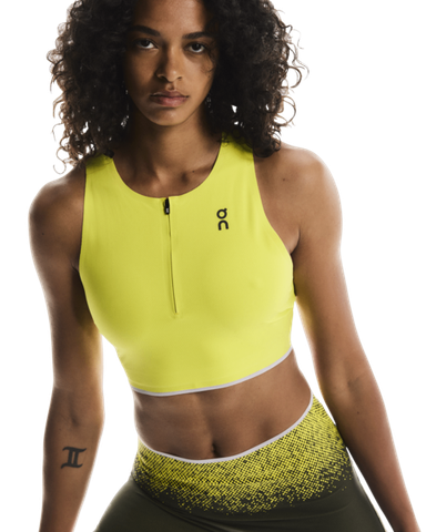Áo Chạy Bộ Nữ On Running Women's Race Crop - Lime