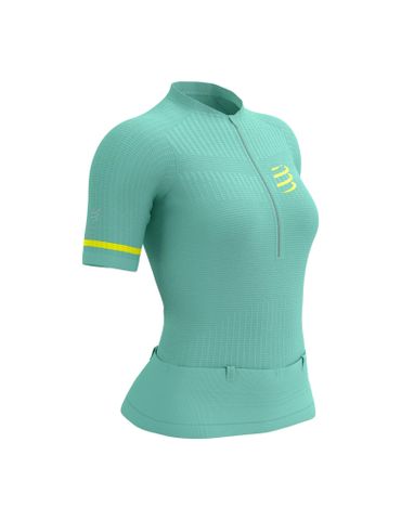 Áo Chạy Trail Nữ Compressport Trail Postural SS Top W - Shell Blue