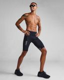  Quần Bó Cơ Nam 2XU Light Speed React Compression Shorts - BLK/WRF 