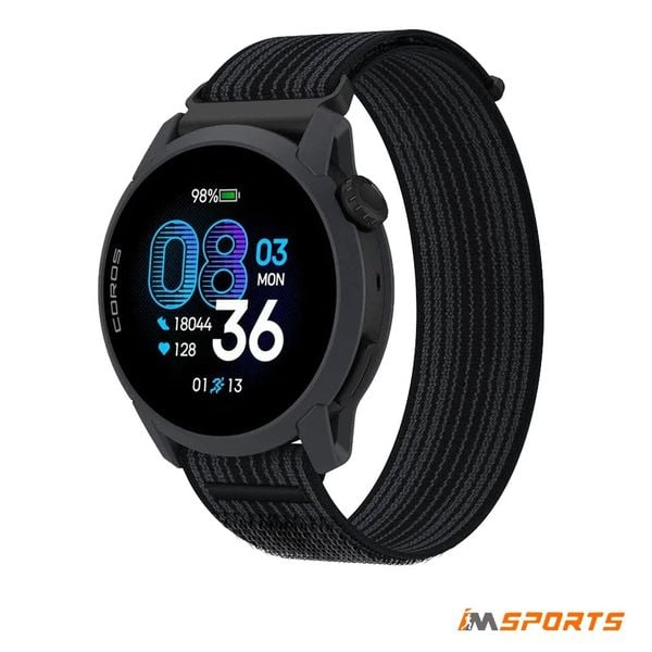 Đồng hồ chạy bộ, thể thao GPS Coros Pace 4 - Black Nylon