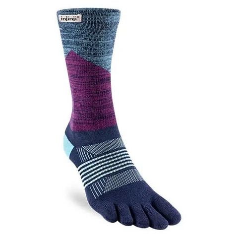 Tất Xỏ Ngón Chạy Địa Hình Injinji Women Trail Midweight Crew - twilight
