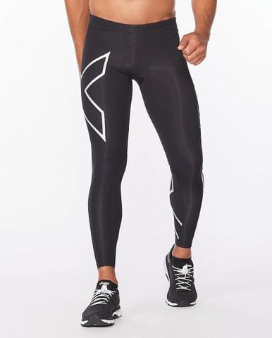 Quần Dài Bó Cơ Nam 2Xu Core Compression - BLK/SIL