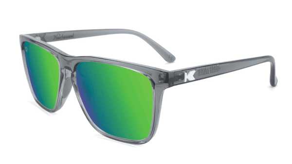 Kính chạy bộ Knockaround Fast Lanes - Clear Grey/Green Moonshine