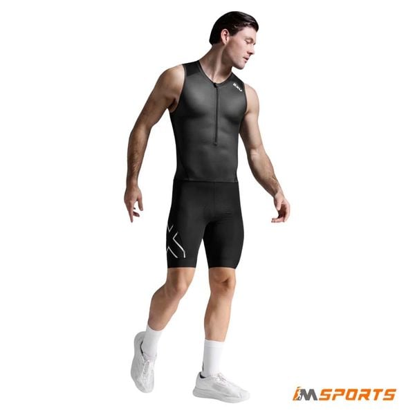 Bộ Quần Áo Nam Ba Môn Phối Hợp Triathlon 2XU Core Trisuit - BLK/WHT