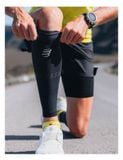  Bó Bắp Chân Compressport Calf R2 Oxygen - Black/Steel Grey 