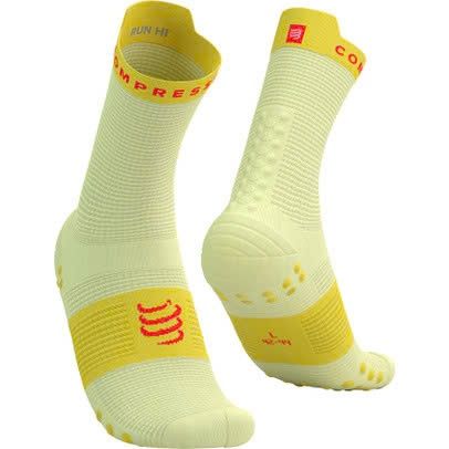  Tất Chạy Bộ Compresspot Pro Racing Socks v4.0 Ultralight Run High-Elf Yellow/Fluo Red 