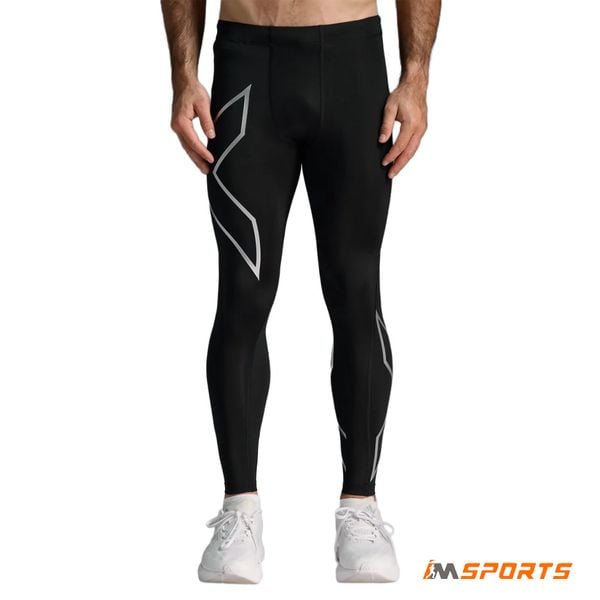 Quần Dài Bó Cơ Nam 2Xu Core Compression - BLK/SLV