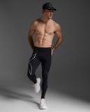  Quần Dài Bó Cơ Nam 2Xu Core Compression - BLK/SIL 
