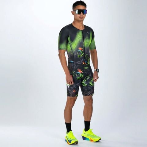 Bộ Quần Áo Ba Môn Zoot Men's Ltd Tri Aero Fz Racesuit - Tropical Magic