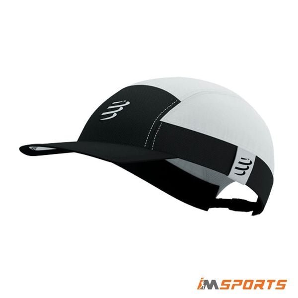Mũ Thể Thao Compressport 5 Panel Light Cap-White/Black