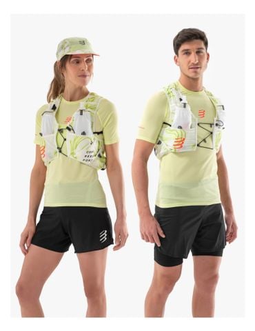 Vest Chạy Địa Hình Compressport UltRun Evo 10 Pack-Sugar/Green Camo
