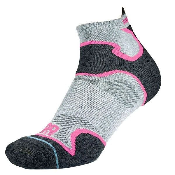 Tất Chạy Bộ 2 lớp 1000 Mile Fusion Socklet Repreve - Silver/Pink