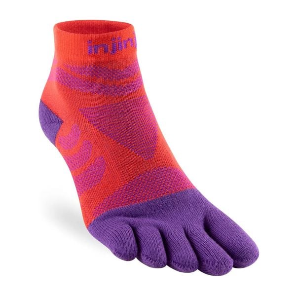 Tất Xỏ Ngón Chạy Đường Dài Injinji Women Ultra Run Mini-Crew - Razzmatazz