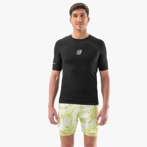 Áo Chạy Địa Hình Nam Compressport Trail Racing SS TShirt M - Black