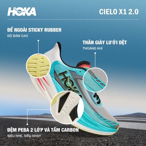 Giày Chạy Đua Unisex Hoka Cielo X1 2.0 - FLCK