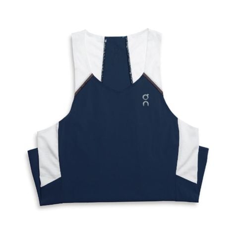 Áo chạy bộ nữ On Running Tank - T Navy/White