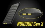  Sạc dự phòng vỏ Carbon siêu nhẹ Nitecore NB10000 Gen3 Power Bank 