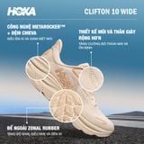  Giày Chạy Bộ Nữ HOKA Clifton 10 Wide - VCH 