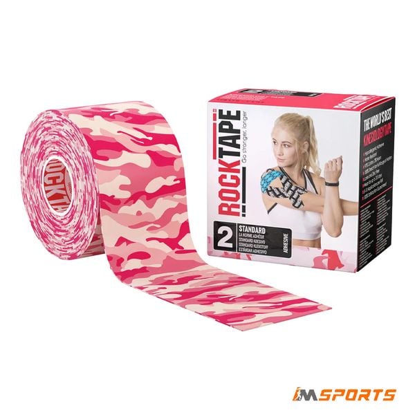 Băng Dán Cơ Thể Thao ROCKTAPE STD Tape 5cm x 5m - Camo Pink