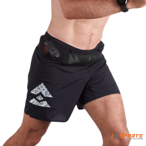 Quần Chạy Bộ Nam T8 Men's Sherpa Shorts - White logo