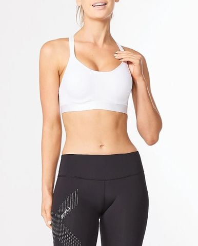 Áo Bra Chạy Bộ 2XU Light Speed High Impact Bra - White