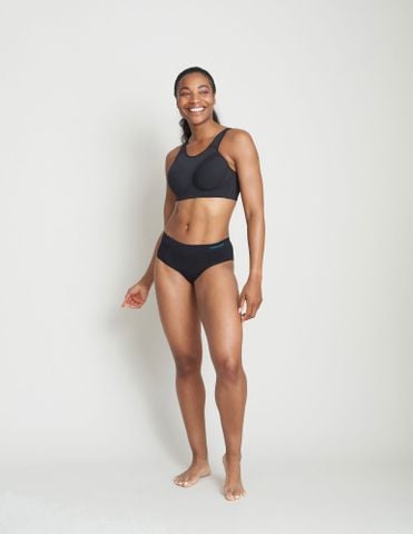 Quần Lót Chạy Bộ Nữ Runderwear Women's Running Hipster - Black