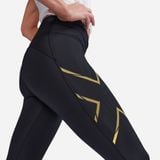  Quần Bó Cơ Nữ 2XU Light Speed Mid-Rise Compression Tights - BLK/GRF 