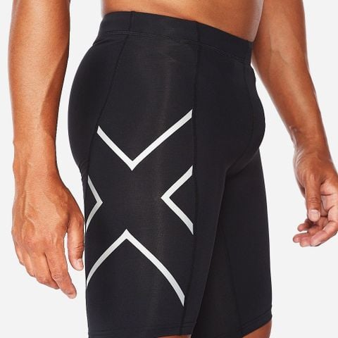 Quần Bó Cơ Nam 2XU Core Compression Shorts - Black/Silver