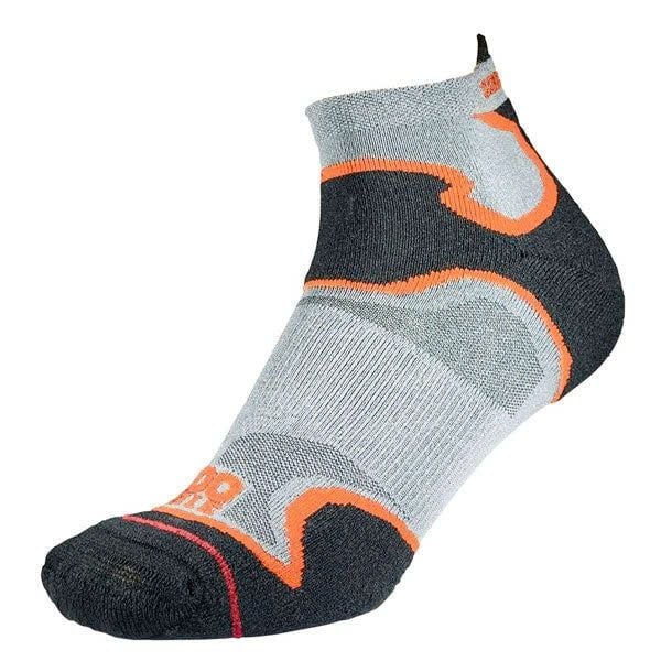 Tất Chạy Bộ 2 lớp 1000 Mile Fusion Socklet Repreve - Silver/Orange