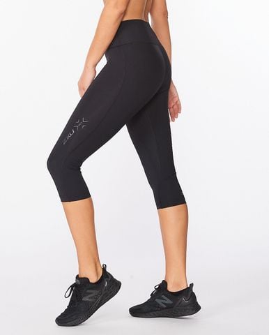 Quần Bó Cơ 2XU Force Mid-Rise Comp 3/4 Tight - Black/Nero