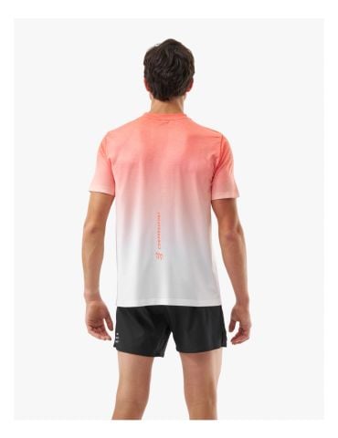 Áo Chạy Bộ Nam Compressport Performance SS Tshirt M - Fluo Red/White