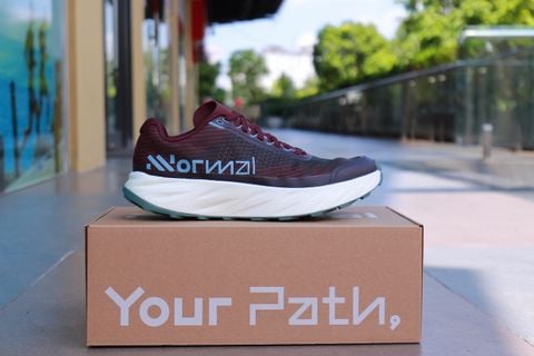 Giày Chạy Địa Hình Nữ NNormal Kjerag 02 - Burgundy
