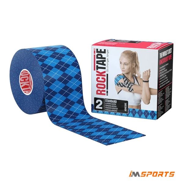 Băng Dán Cơ Thể Thao ROCKTAPE STD Tape 5cm x 5m - Argyle Blue