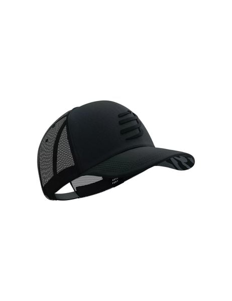 Mũ Thể Thao Compressport Trucker Cap - Black/Black Reflective