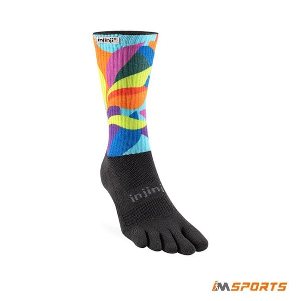 Tất Xỏ Ngón Chạy Bội Injinji Spectrum Trail Midweight Crew - Verdure