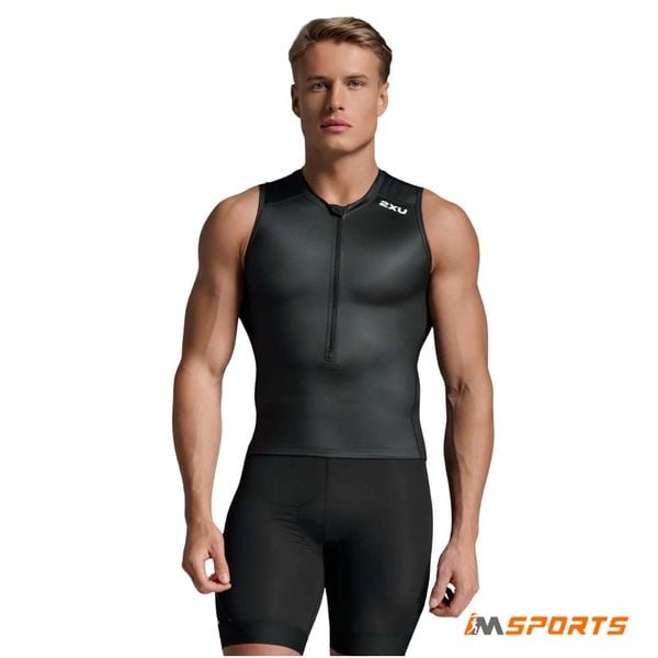 Áo Ba Môn Phối Hợp Nam 2XU Core Tri Tank - BLK/WHT