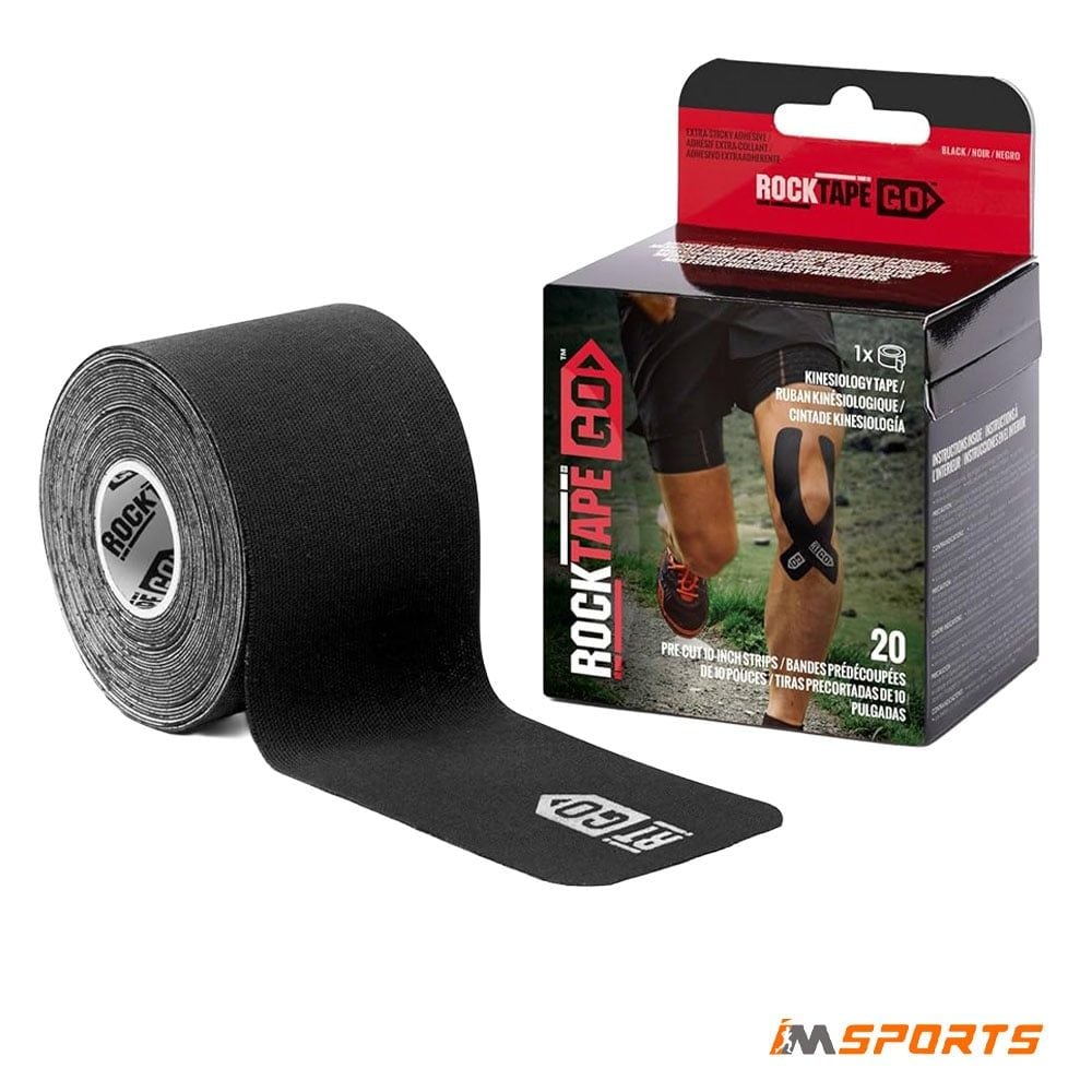  Băng Dán Cơ Thể Thao ROCKTAPE STD Pre-Cut Tape - Black 