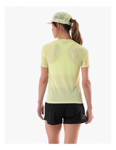 Áo Chạy Địa Hình Nữ Compressport Trail Racing SS TShirt W - Shadow Lime