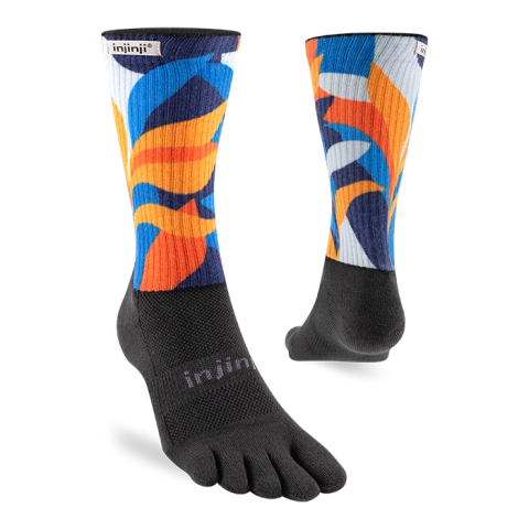 Tất Xỏ Ngón Chạy Bội Injinji Spectrum Trail Midweight Crew - Botanic