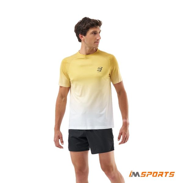 Áo Chạy Bộ Nam Compressport Performance SS Tshirt M - Ceylon Yellow/Grey Dawn