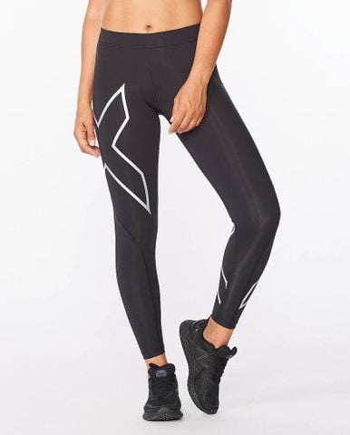 Quần Bó Cơ 2XU Core Compression Tights - Black/SIL