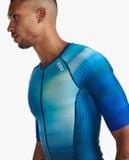  Áo Ba Môn Phối Hợp Triathlon 2XU Aero Tri Sleeved Top - SPG/MAJ 