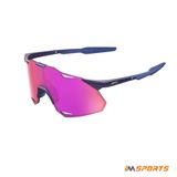  Kính 100% Hypercraft XS - Satin Storm Metallic - Purple Mirror 
