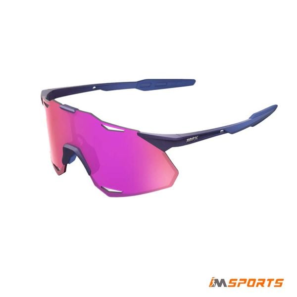 Kính 100% Hypercraft XS - Satin Storm Metallic - Purple Mirror