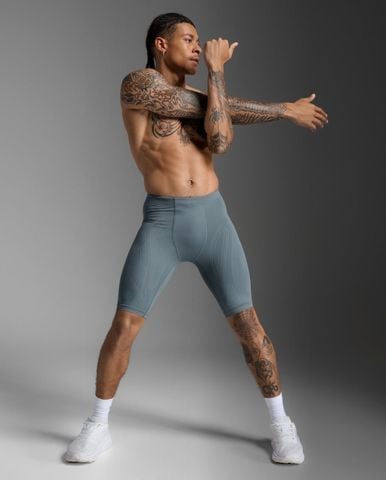 Quần Bó Cơ Nam 2XU Light Speed Compression Shorts Mens - DSG/DSF