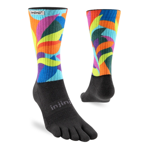 Tất Xỏ Ngón Chạy Bội Injinji Spectrum Trail Midweight Crew - Verdure