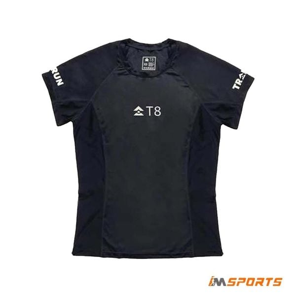 Áo Chạy Bộ Nữ T8 Women's Iced Tee - Pure Black VS2